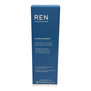 Ren Clean Skincare Everhydrate Marine Moisture Replenish Cream 50ml Vegan Hydrat